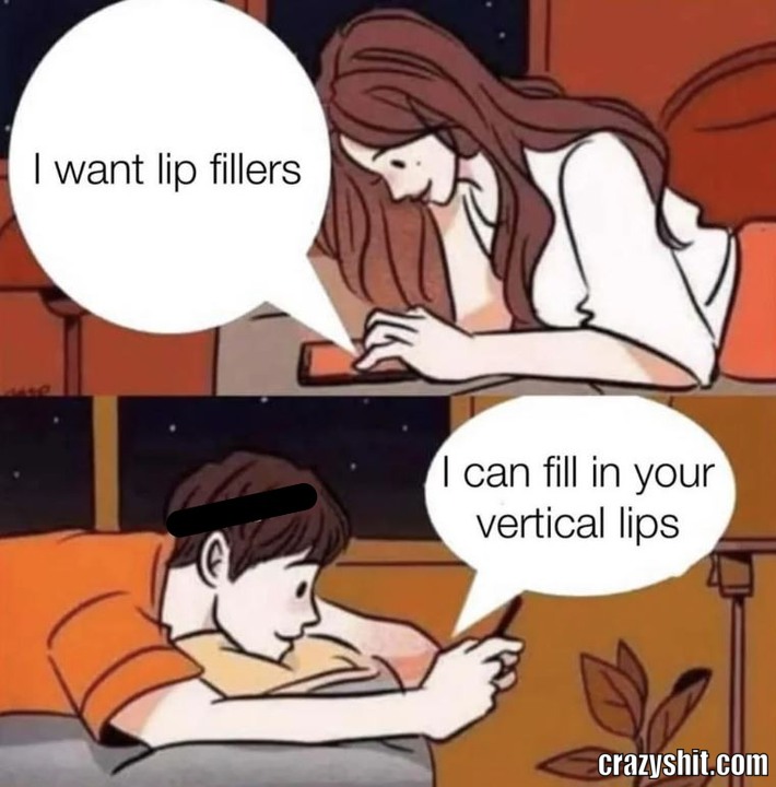 Filling Her Lips