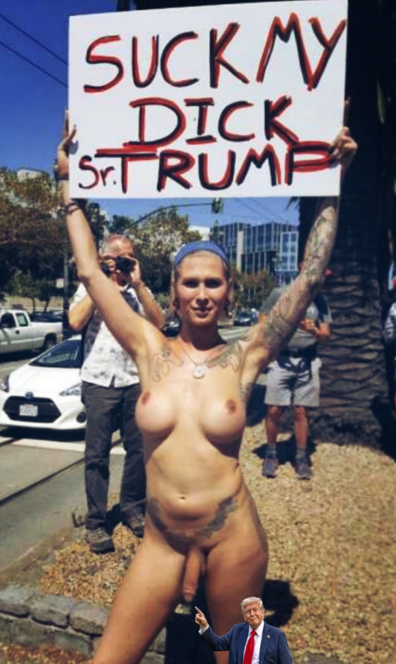 It Wants Donald Trump To, I Can't Type That! Just Read The Sign