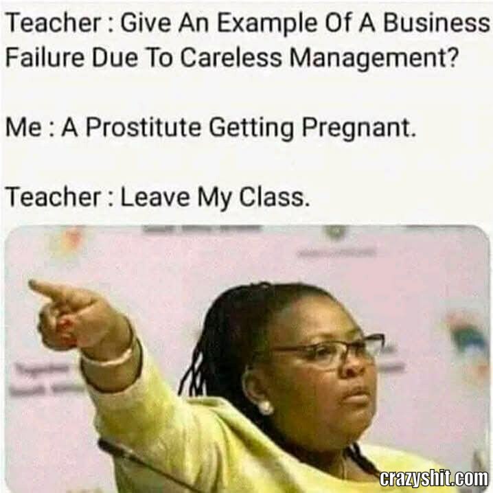Not A Good Example