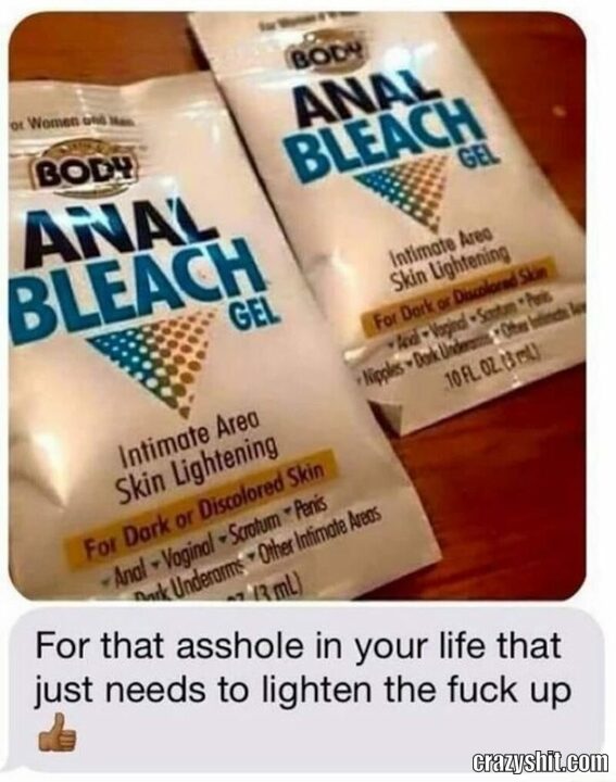 anal bleach