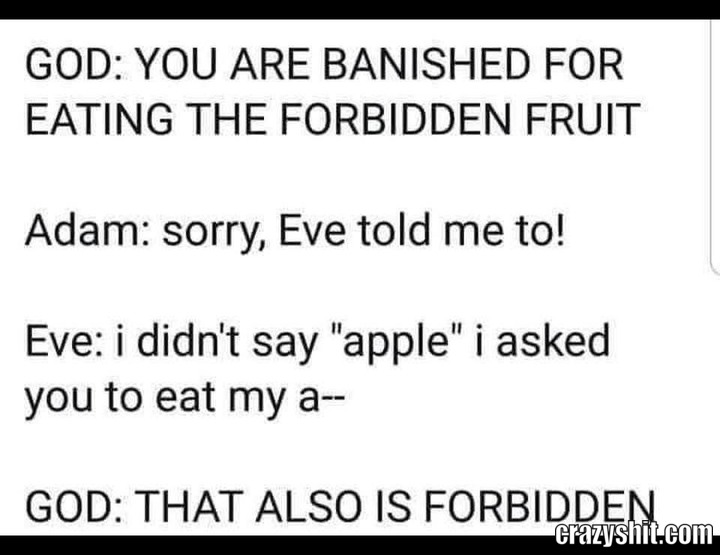 It Is Forbidden