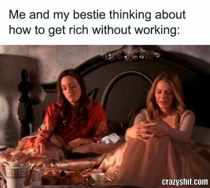 me and my besty thinking