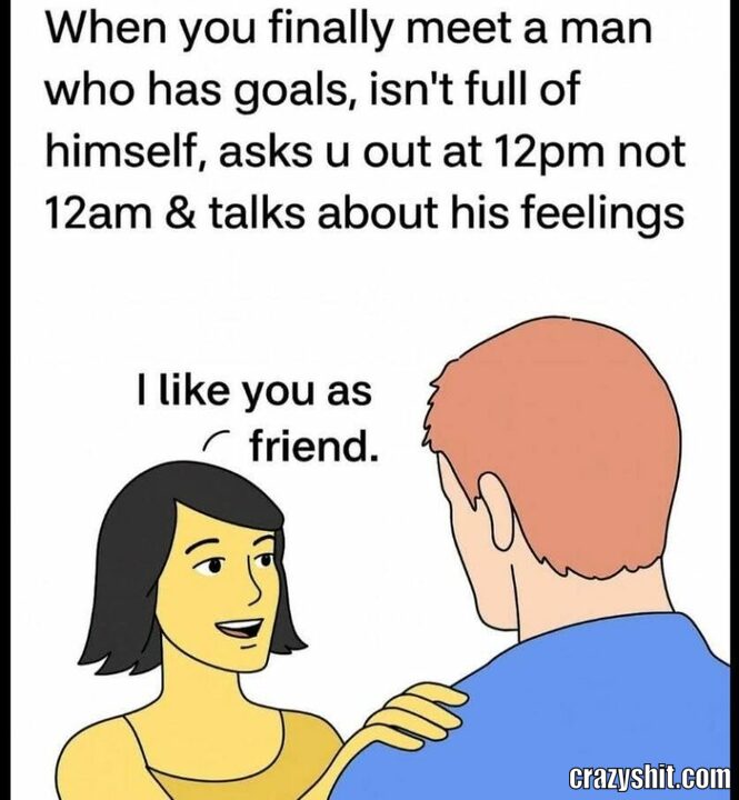 when you finely  meet man