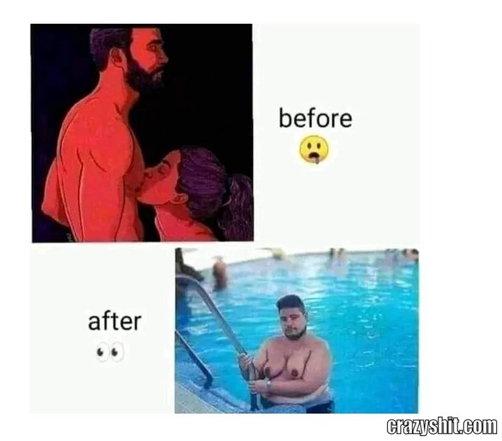 Blowing His Titties