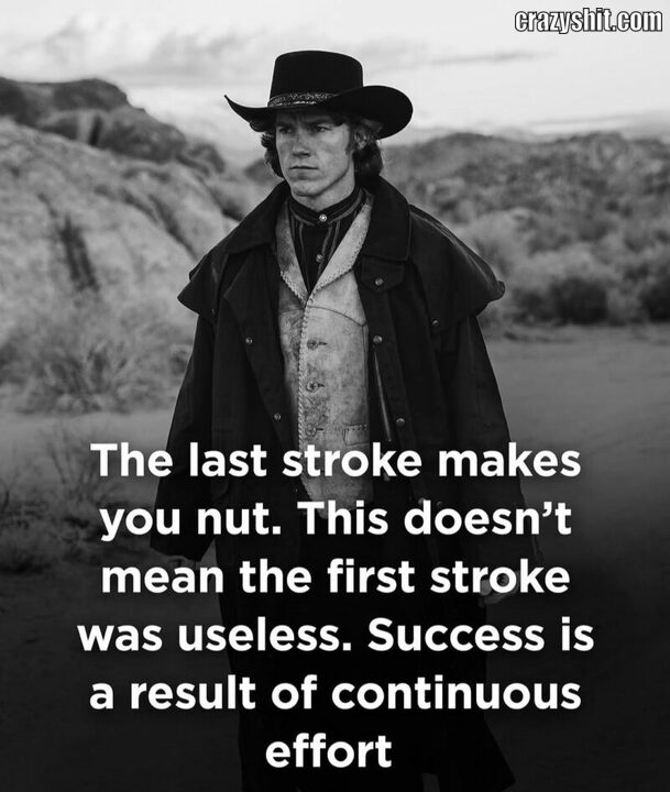 the last stroke mekes you nut