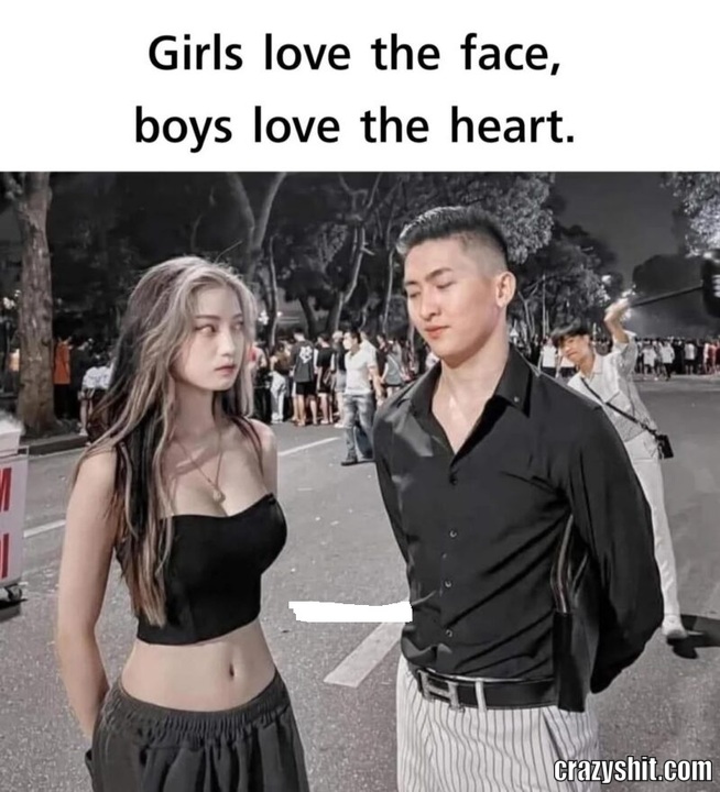 girls love the the face