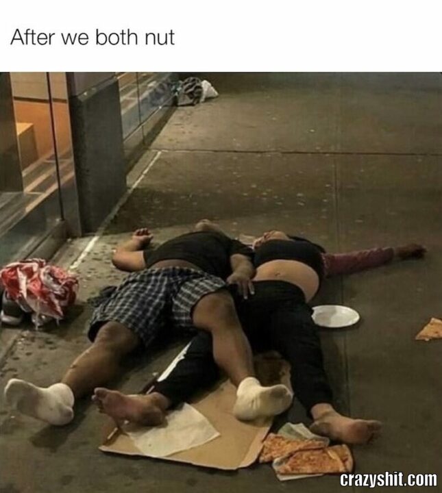 after we both nut
