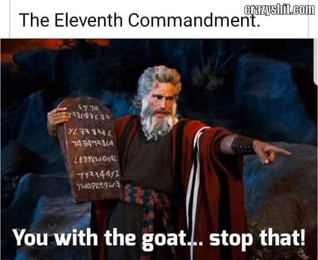 This Commandment Is For You