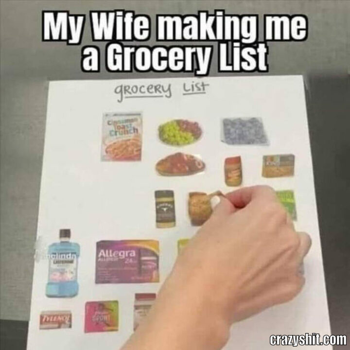 grosery list