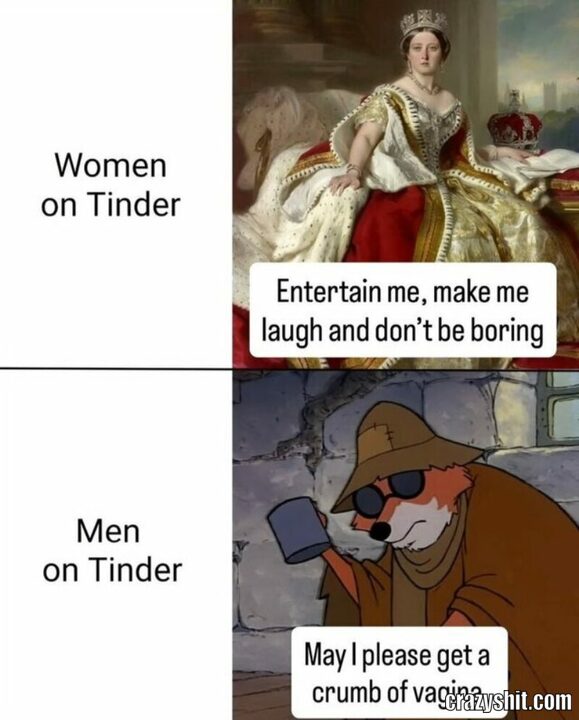 woman on tnder vs men on tinder