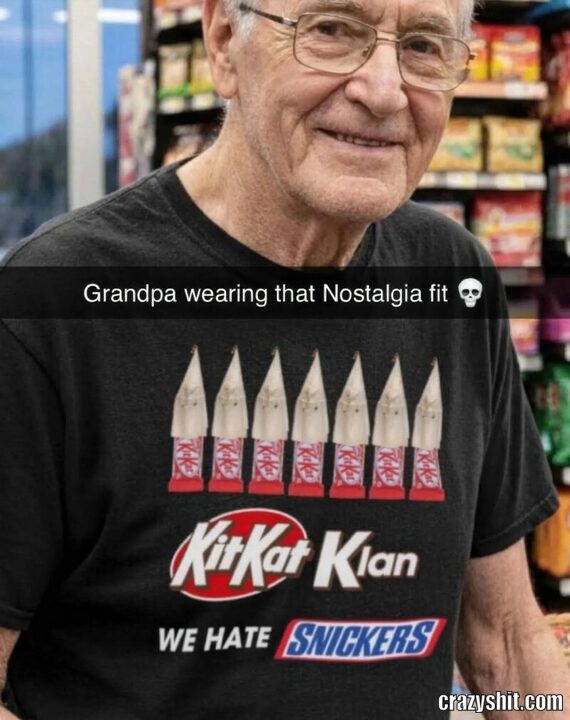 grandpa wearing