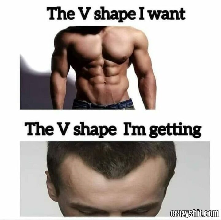 v shape