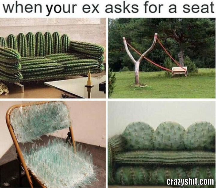 when your ex ask for a seat