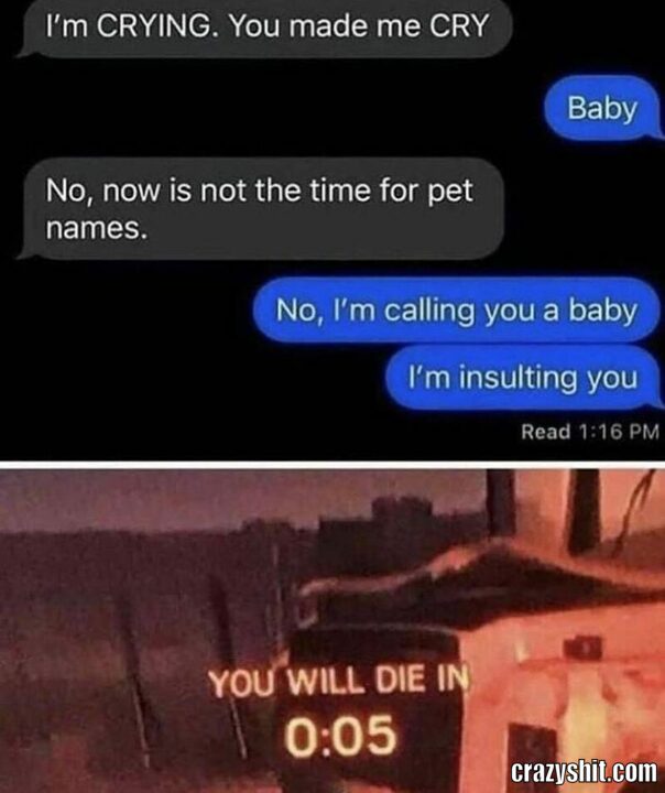 crying
