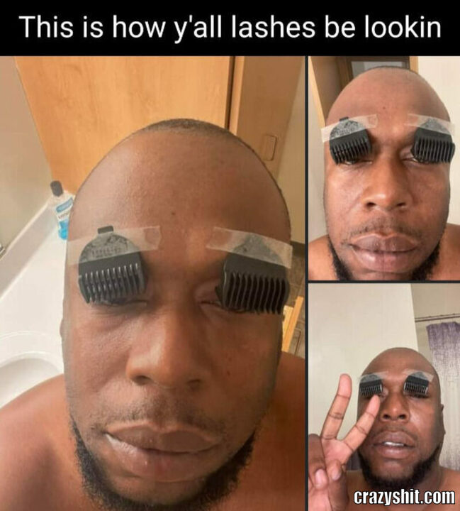 lashes looking
