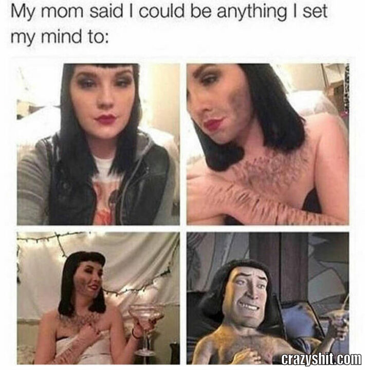 my mom says