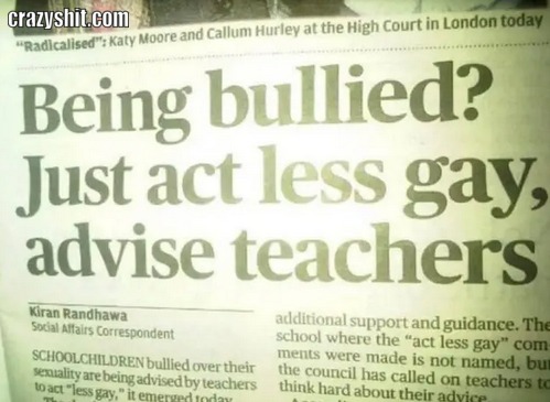 Being Bullied do this and it will go away