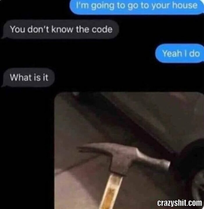 am going go in side your house