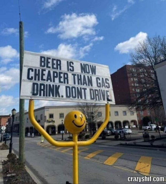 beer is ceaper than gas
