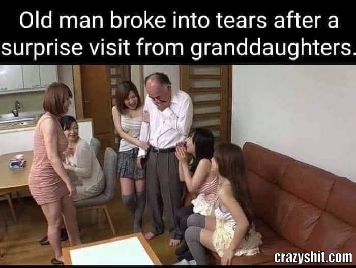 Touching Moment