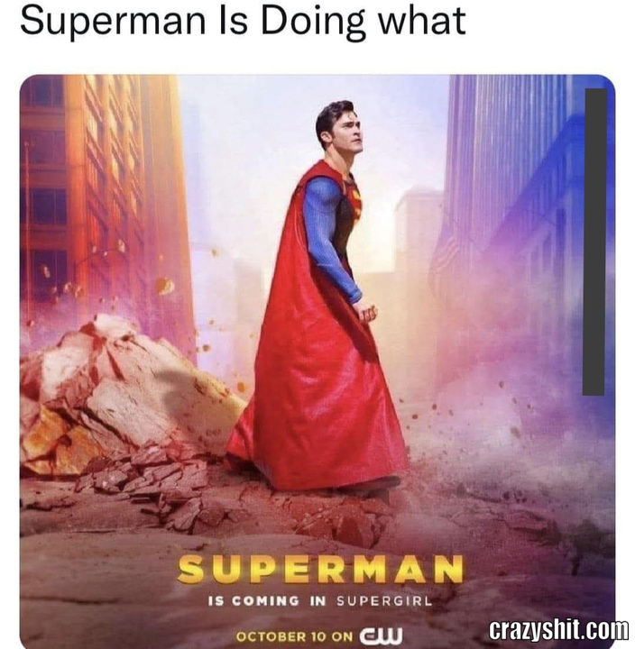 Cumming On Supergirl
