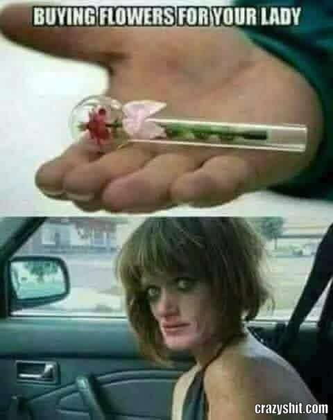 Buying Her Flowers