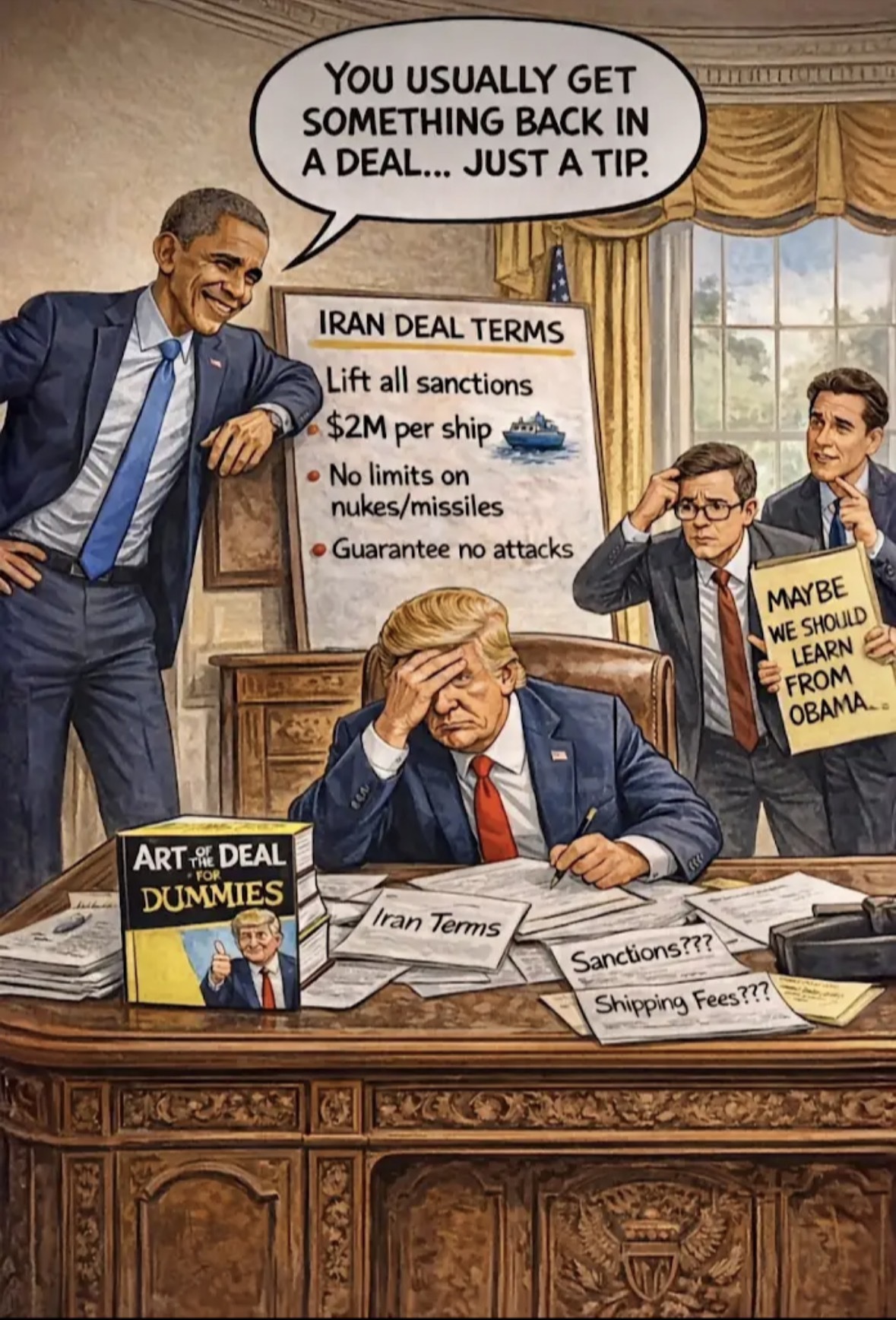 Obama did it. But Donny just proved TACO