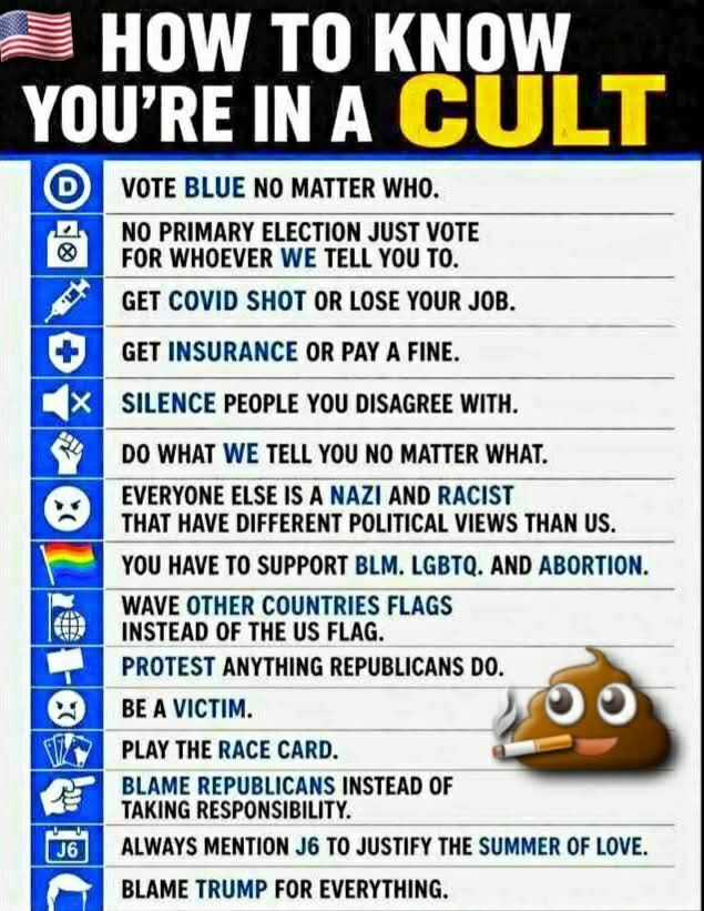 How to know you're in a cult.