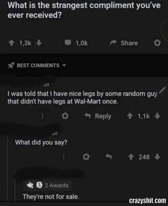 Weird Compliment