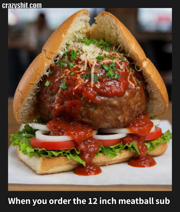 12 inch meatball sub