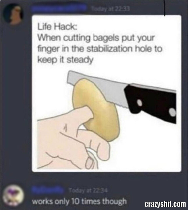 Bagel Life Hack