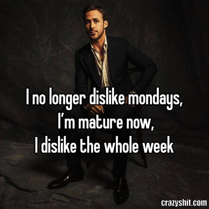 I No Longer Dislike Mondays