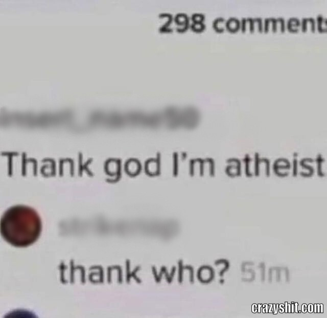 Atheist Thank