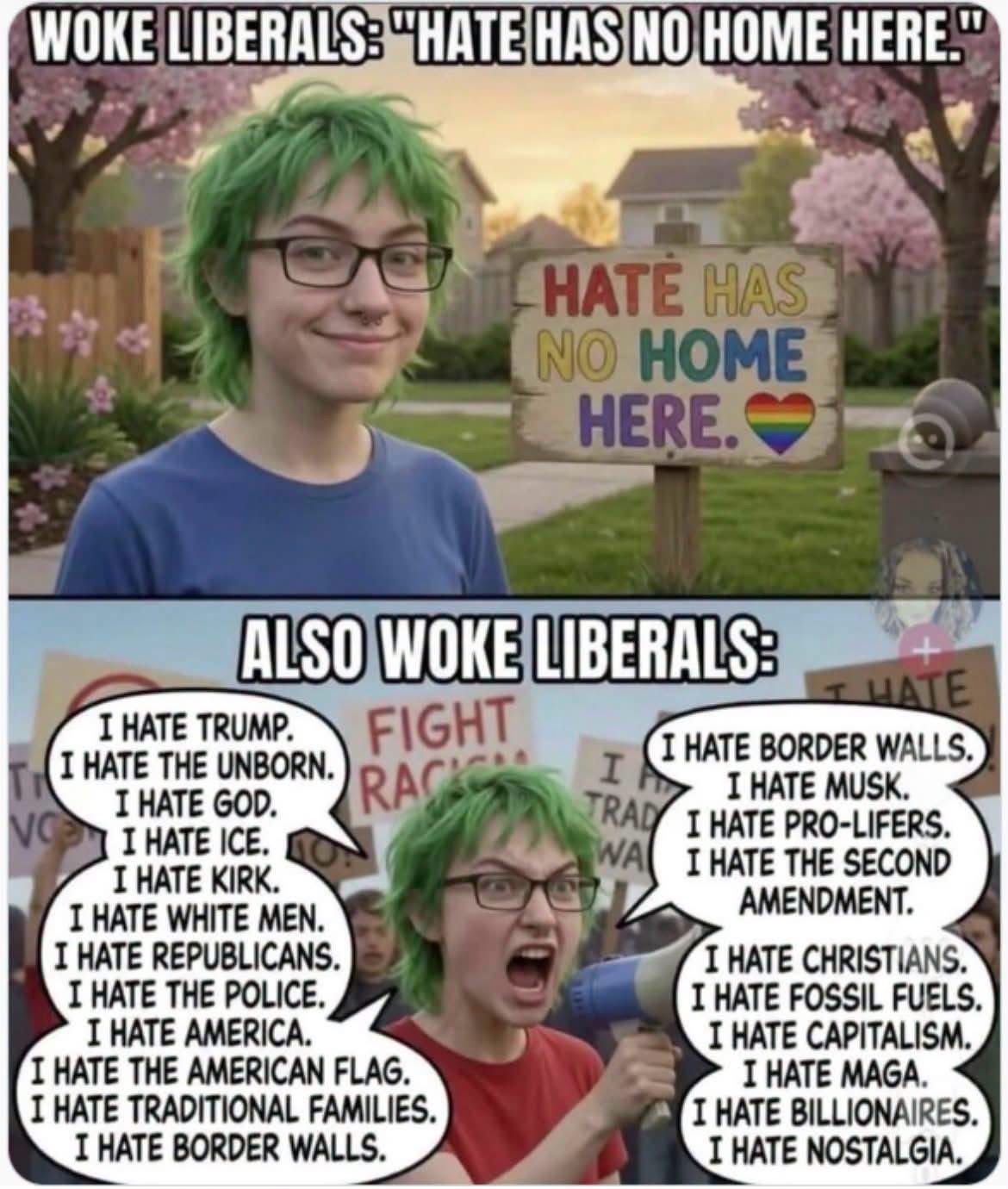 Liberal hate