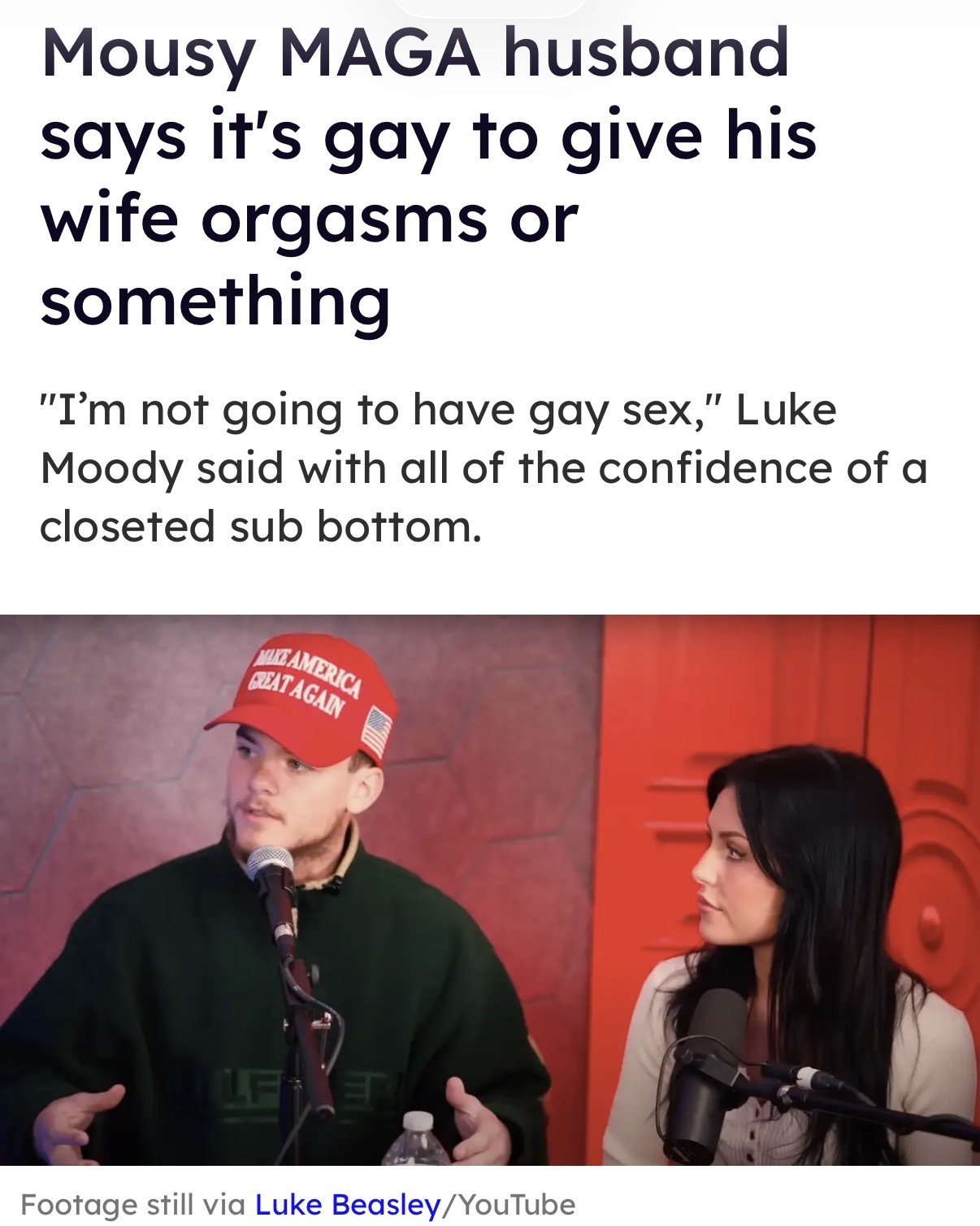 Sex With Your Wife Is Gay&hellip;..