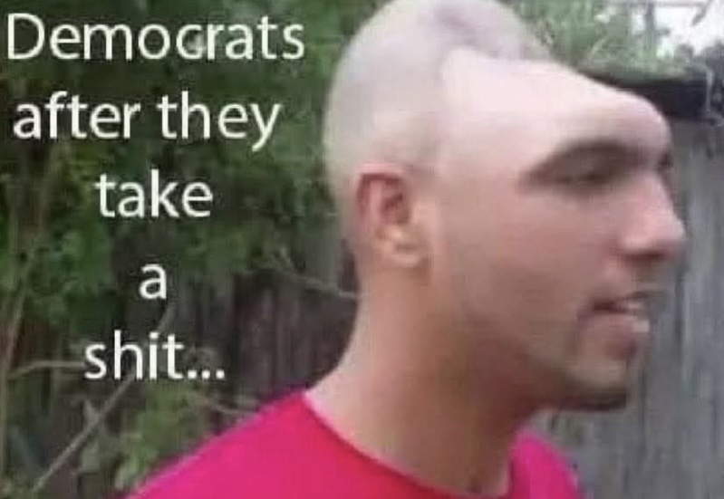 Now we know why most leftists wear the backwards ball cap.