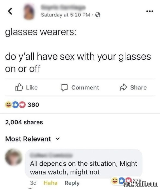 Glasses Fuck