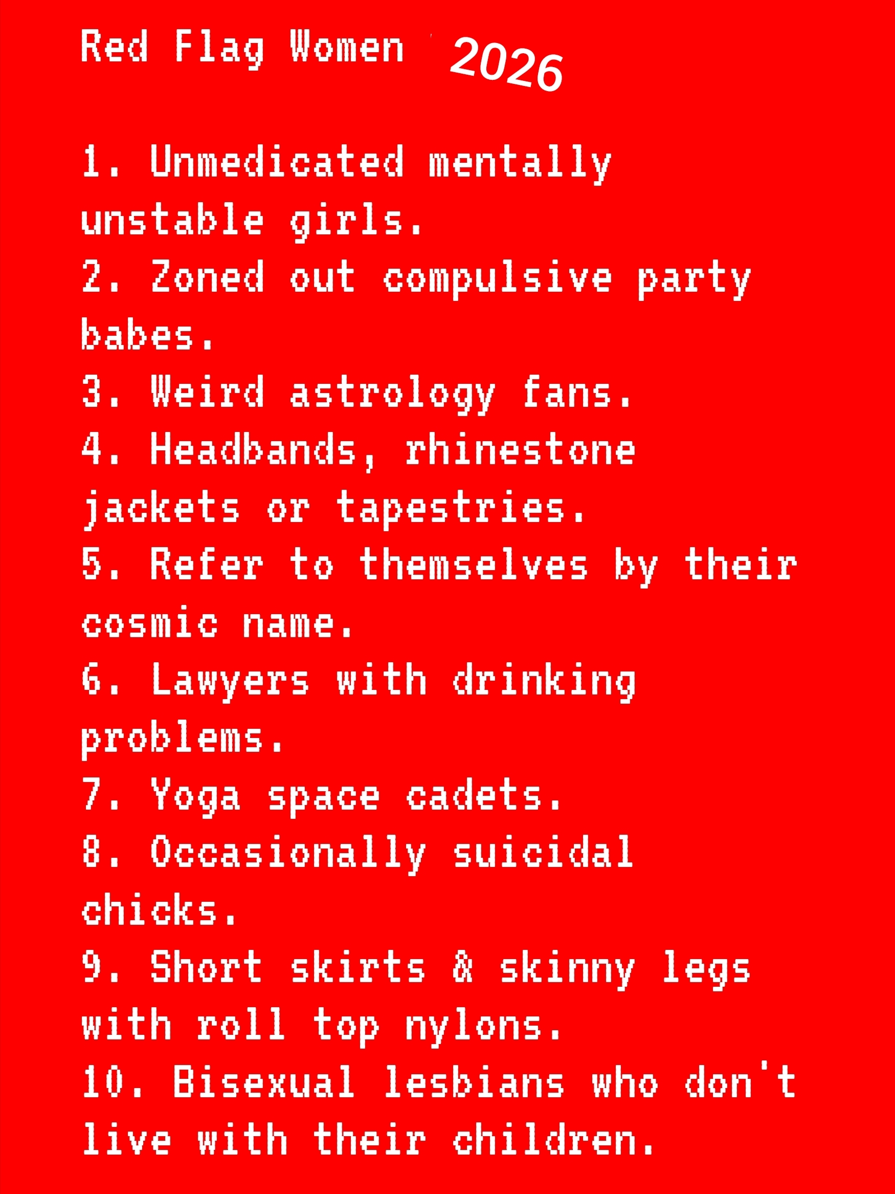 Red Flags