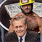 Rumsfeld Takes It In the Can