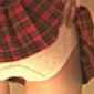 Huge farts ripped under plaid skirt