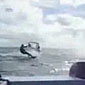 Kite surfer slams into boat