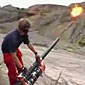 Potato fireball cannon