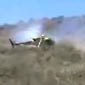 Racing helicopter crashes in the desert