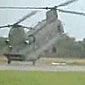 Chinook helicopter wheelie