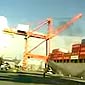 Crane Collapse At Port