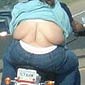 Check Out the chick flashing us on that motorcycle