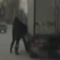 Russian Truck Driver Takes A Quick Break