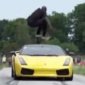 Jumping Over A Speeding Lamborghini
