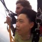 Wang dong passes out skydiving