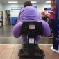 Grimace goes to Wal-mart
